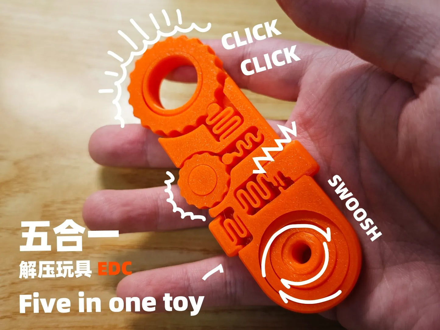 Five-in-one Stress Relief EDC